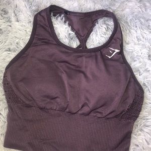 Gymshark purple crop top